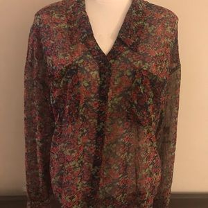 Free people size small sheer blouse